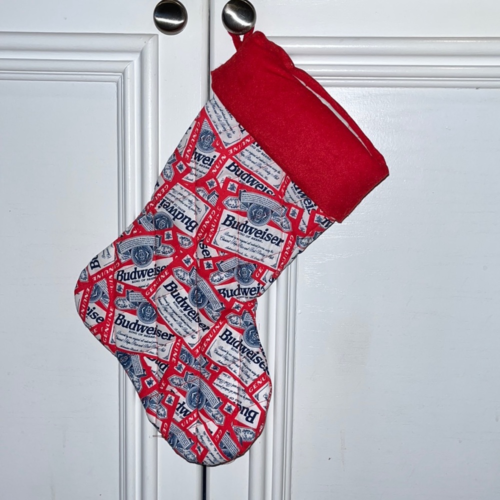 Budweiser King of Beers Christmas Stocking Brand New